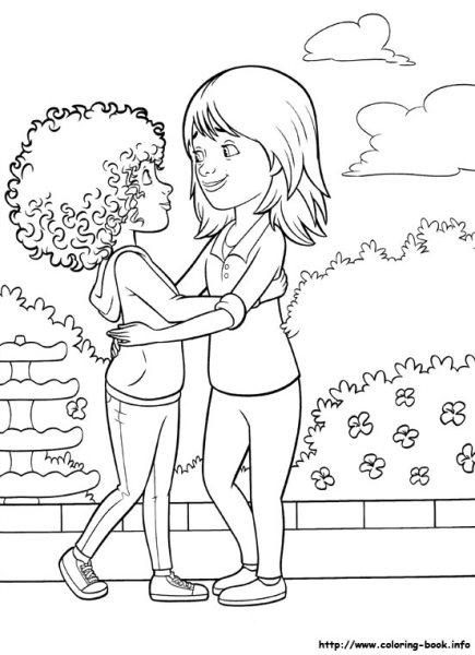 Раскраска из мультфильма дом