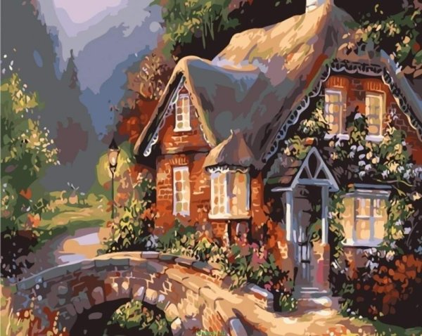 Сказочный домик акрилом