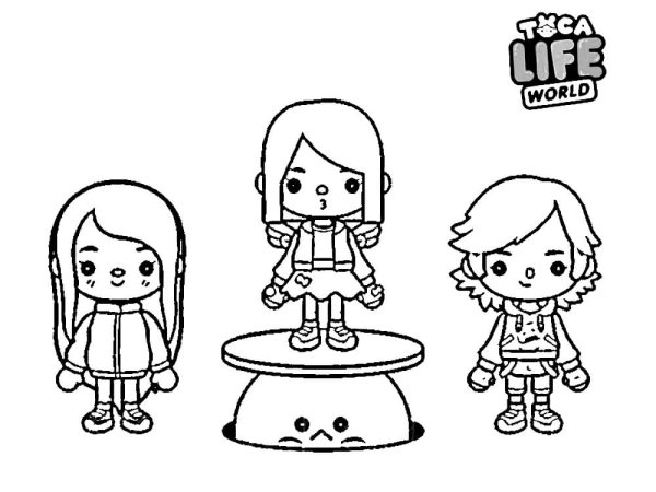 Раскраска тока бока персонажи