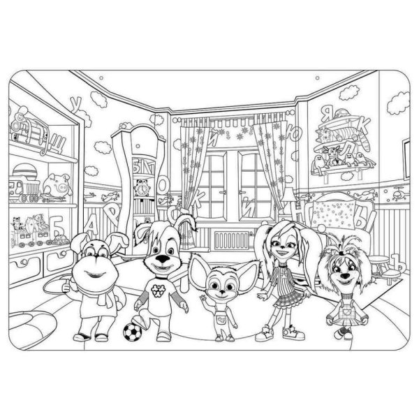 Семья Барбоскиных раскраска