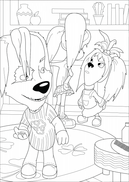 Раскраска "Барбоскины "