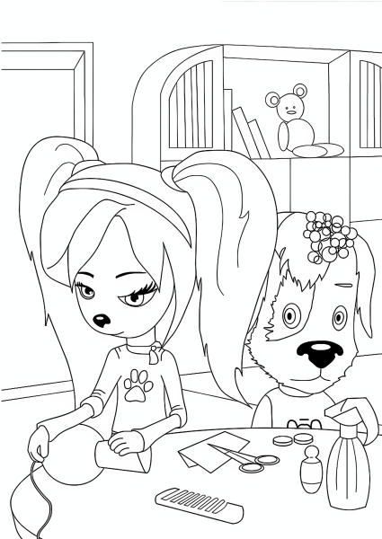 Раскраска Барбоскины Лиза