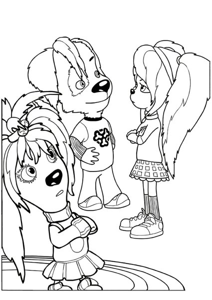 Раскраска дружок из Барбоскиных