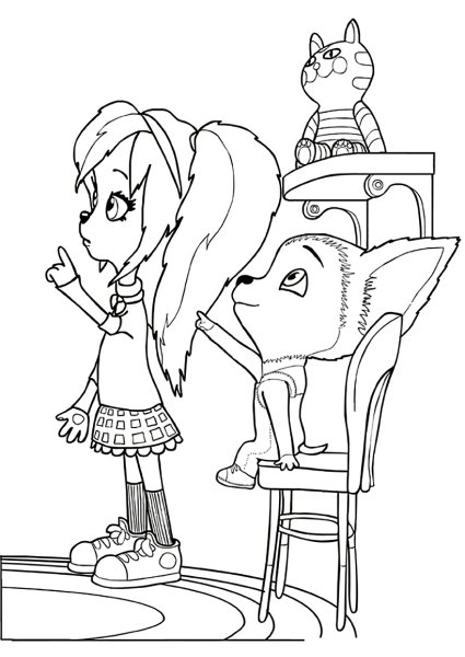 Раскраски для девочек Барбоскины