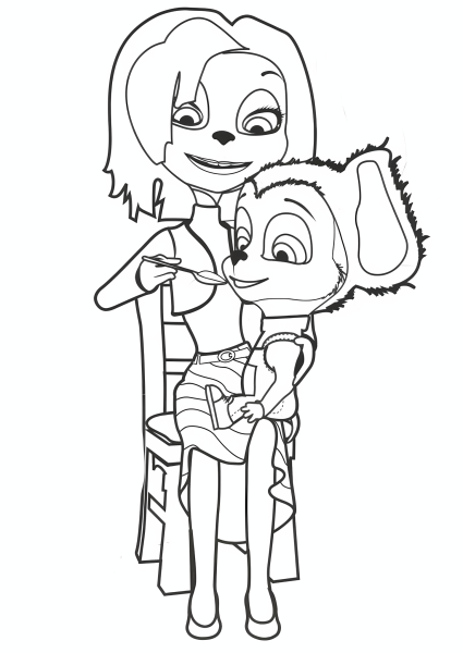 Раскраски из мультика Барбоскины Лиза