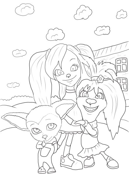 Раскраски из мультфильма Барбоскины