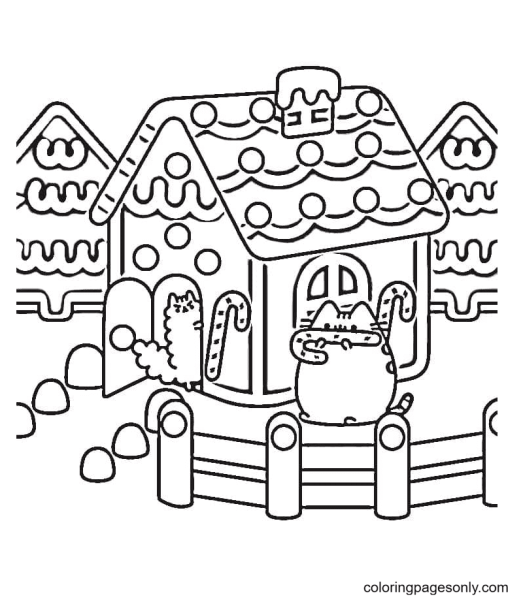 Раскраска "Пряничный домик"