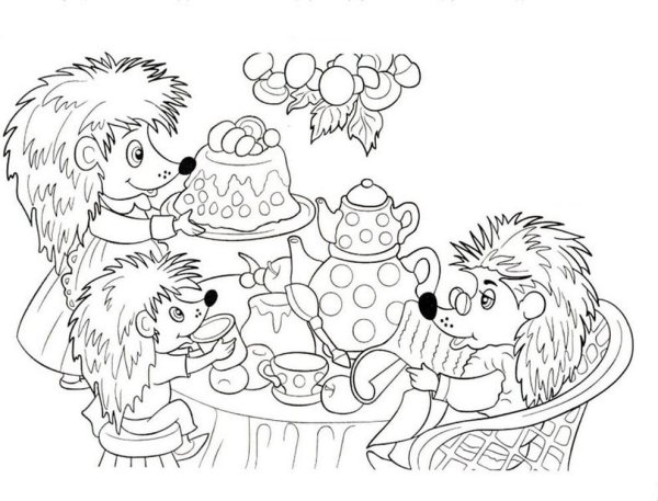 Раскраска Тихая сказка Маршак