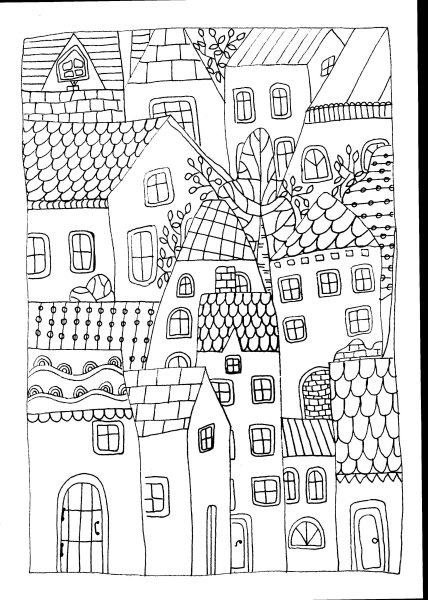 Раскраска "город"