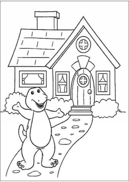 Раскраски домов для детей детского сада