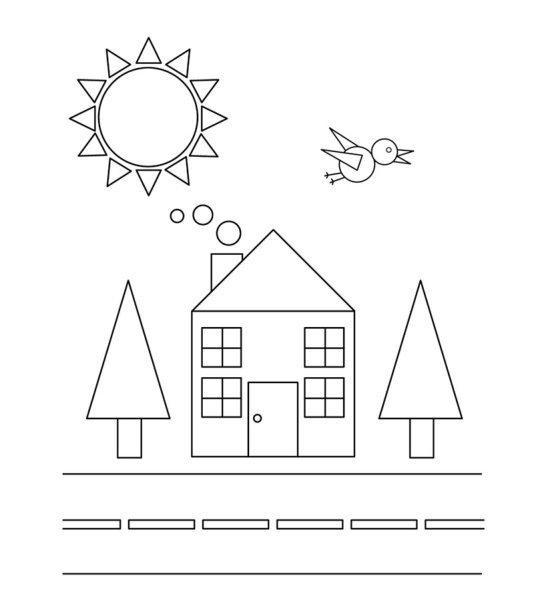 Рисунок из геометрических ф