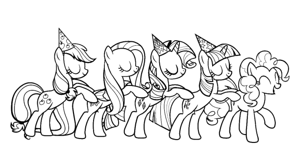 Мой лител пони раскраска