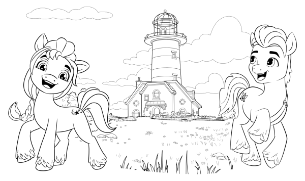 Раскраска my little Pony Санни