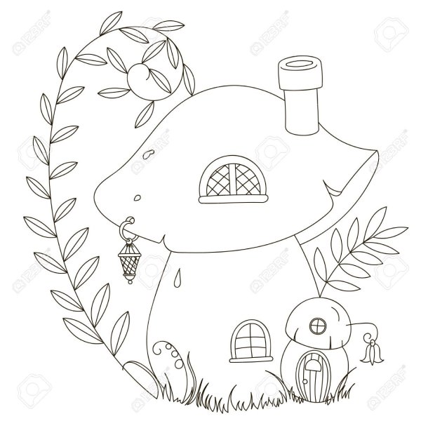 Домик тыква раскраска