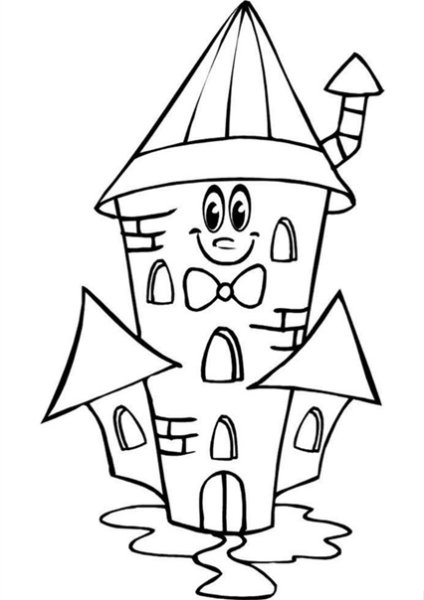 Волшебный домик раскраска