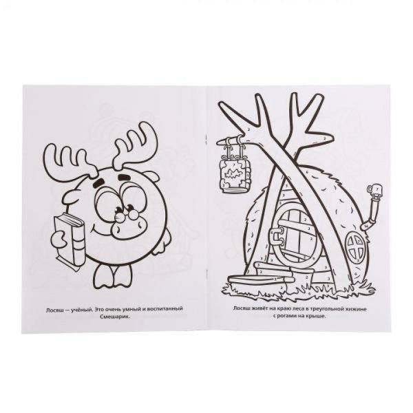 Раскраска по номерам Смешарики