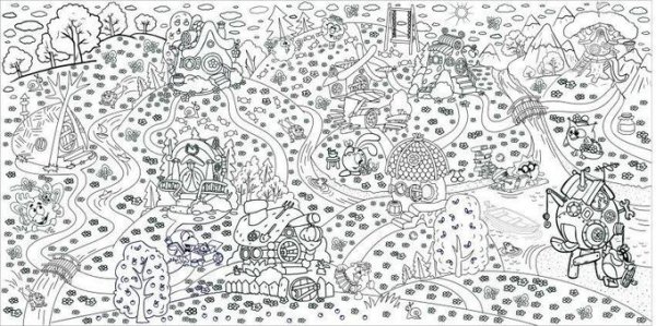 Раскраска антистресс Смешарики