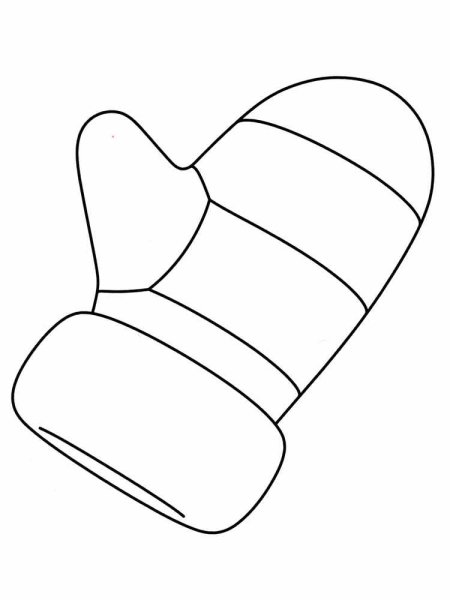 Рукавички раскраска