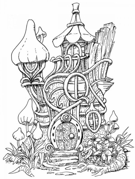 Волшебные ДОМИКИДОМИКИ раскраски