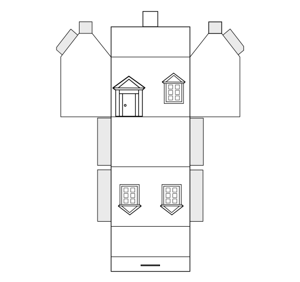 Развертка домика