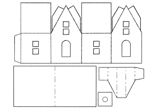 Развертка домика для ребенка