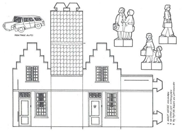 Развертки макетов зданий из бумаги