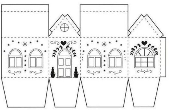 Развертка домика