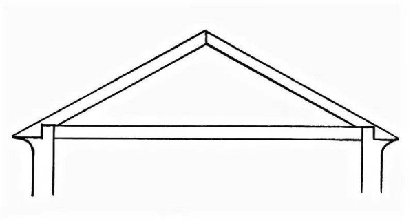 Трафарет крыши для домика
