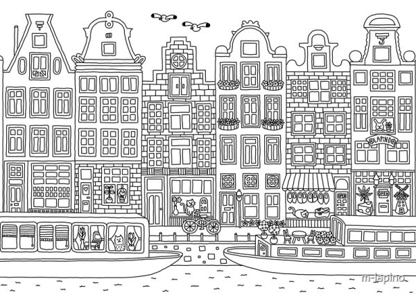 Раскраска Амстердам