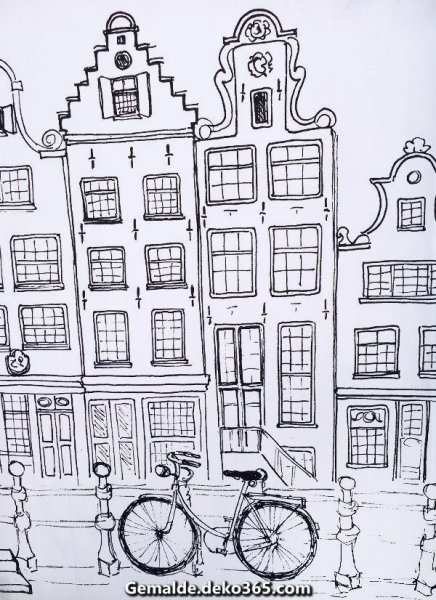 Рисуем голландские домики