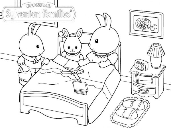 Сильвания Фэмили раскраска