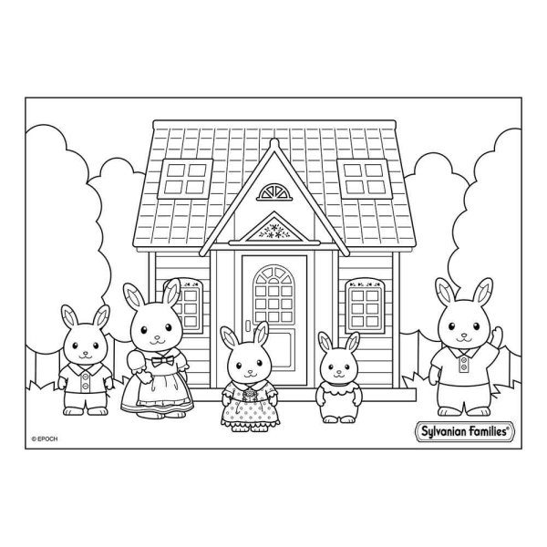 Раскраска Сильвания Фэмили домик
