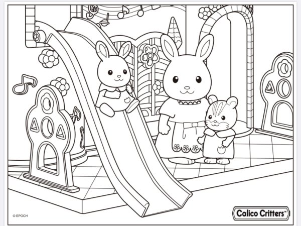 Сильвания Фэмили новый год раскраски