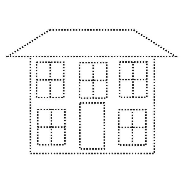 Рисование по точкам домик