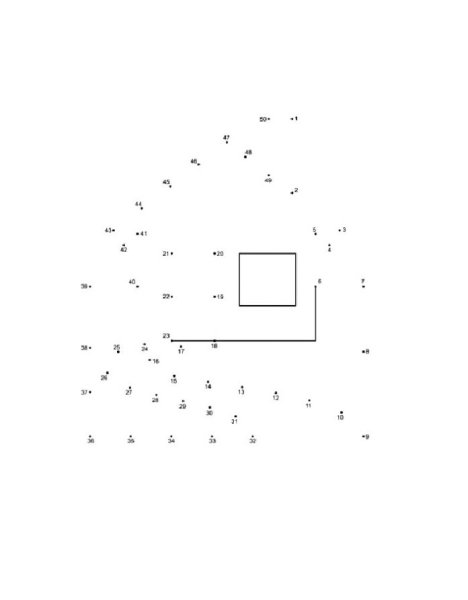 Рисование по точкам домик