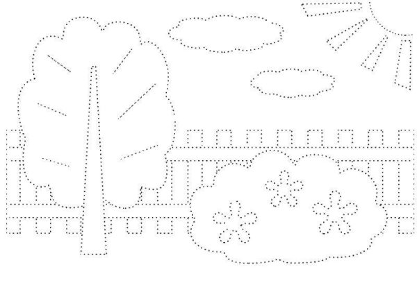 Линии для обводки для детей