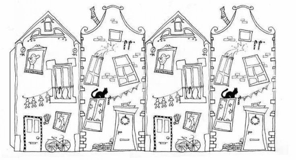 Детали для бумажного домика