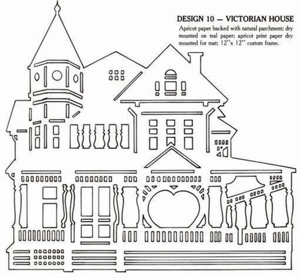 Схемы домов для вырезания