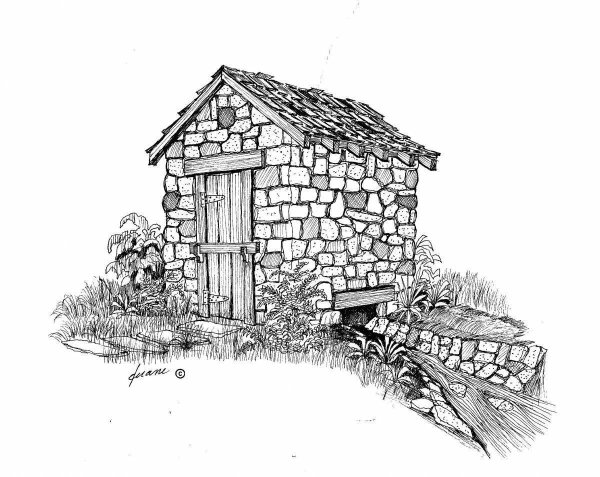 Каменный дом раскраска