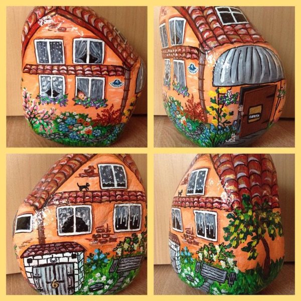 Как раскрасить каменный дом