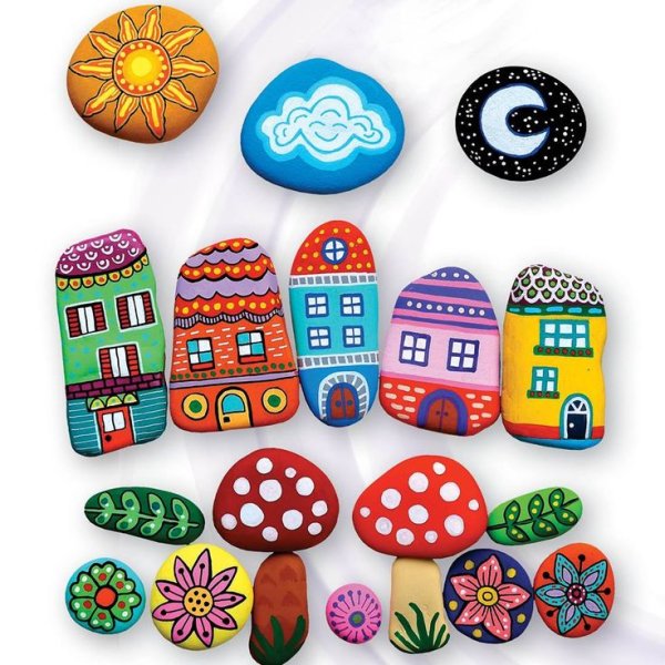 Рисование на камушках для детей