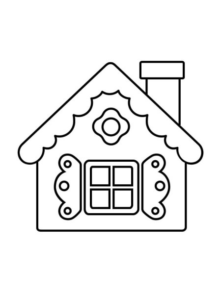 Дом раскраска