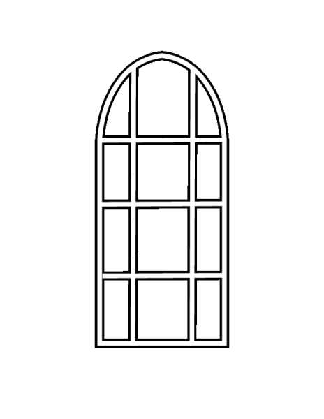 Контурное изображение окна
