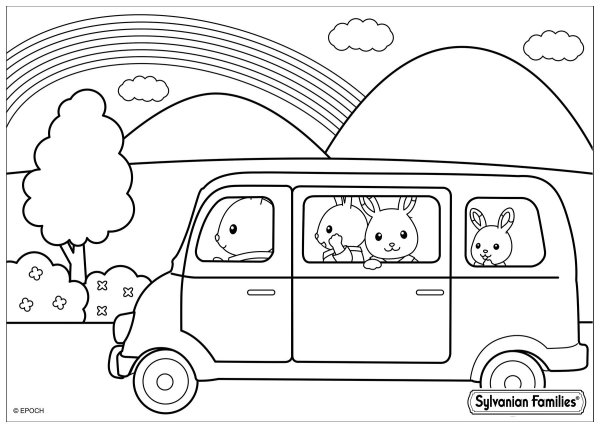 Раскраска Сильвания Фэмили дом