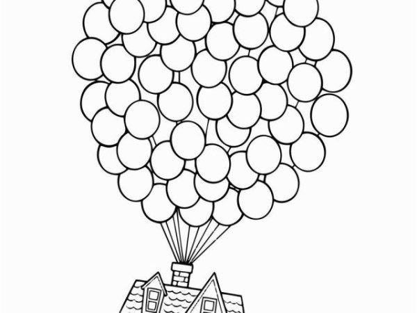 Воздушные шары раскраска для детей