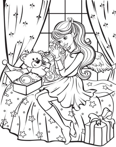 Раскраска. Барби