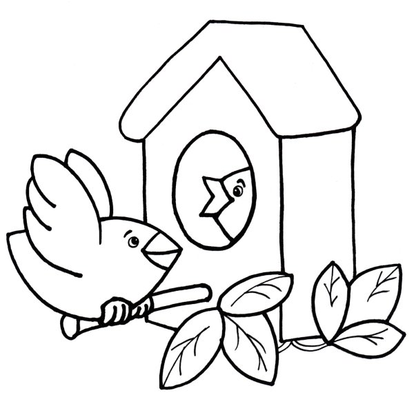 Раскраска Весна для малышей