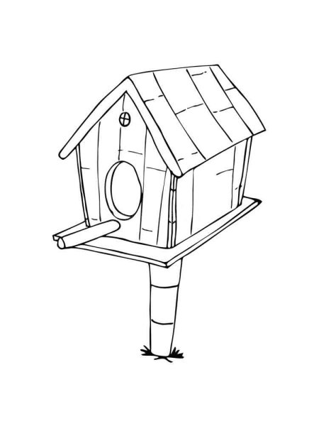 Скворечник для раскрашивания