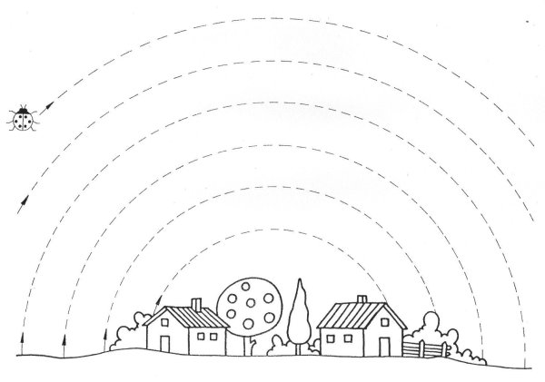 Линии по точкам для детей