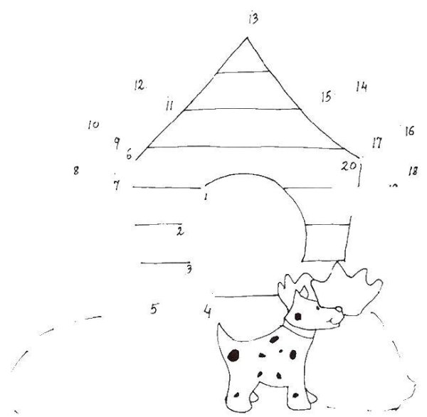 Рисование по точкам собака